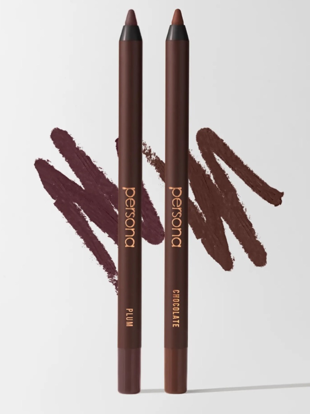 Persona Waterproof Eye Pencil Duo — Plum & Brown